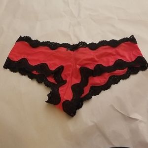 Red and black Victoria's secret cheeky